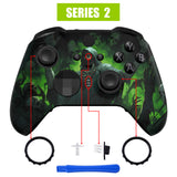 eXtremeRate Replacement Front Housing Shell Case for Xbox One Elite Series 2 & Elite 2 Core Controller (Model 1797) - Dark Carnival - ELT156