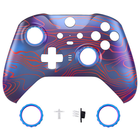 eXtremeRate Replacement Front Housing Shell Case for Xbox One Elite Series 2 & Elite 2 Core Controller (Model 1797) - Damascuscamo - ELT157