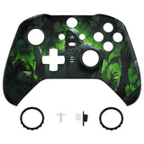 eXtremeRate Replacement Front Housing Shell Case for Xbox One Elite Series 2 & Elite 2 Core Controller (Model 1797) - Dark Carnival - ELT156