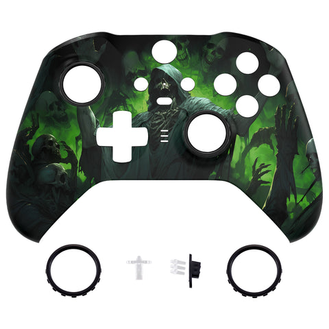 eXtremeRate Replacement Front Housing Shell Case for Xbox One Elite Series 2 & Elite 2 Core Controller (Model 1797) - Dark Carnival - ELT156