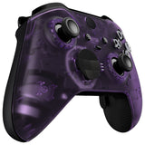 eXtremeRate Replacement Front Housing Shell Case for Xbox One Elite Series 2 & Elite 2 Core Controller (Model 1797) - Clear Atomic Purple - ELM504