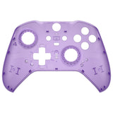 eXtremeRate Replacement Front Housing Shell Case for Xbox One Elite Series 2 & Elite 2 Core Controller (Model 1797) - Clear Atomic Purple - ELM504