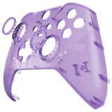 eXtremeRate Replacement Front Housing Shell Case for Xbox One Elite Series 2 & Elite 2 Core Controller (Model 1797) - Clear Atomic Purple - ELM504