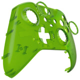 eXtremeRate Replacement Front Housing Shell Case for Xbox One Elite Series 2 & Elite 2 Core Controller (Model 1797) - Clear Green - ELM505