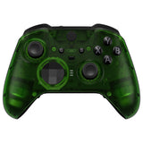 eXtremeRate Replacement Front Housing Shell Case for Xbox One Elite Series 2 & Elite 2 Core Controller (Model 1797) - Clear Green - ELM505