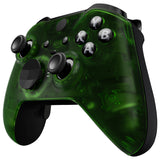 eXtremeRate Replacement Front Housing Shell Case for Xbox One Elite Series 2 & Elite 2 Core Controller (Model 1797) - Clear Green - ELM505