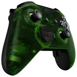 eXtremeRate Replacement Front Housing Shell Case for Xbox One Elite Series 2 & Elite 2 Core Controller (Model 1797) - Clear Green - ELM505