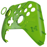 eXtremeRate Replacement Front Housing Shell Case for Xbox One Elite Series 2 & Elite 2 Core Controller (Model 1797) - Clear Green - ELM505