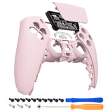 eXtremeRate Cherry Blossoms Pink Touchpad Front Housing Shell Compatible with ps5 Controller BDM-010/020/030/040/050, DIY Replacement Shell Custom Touch Pad Cover Faceplate Compatible with ps5 Controller - ZPFP3012G3