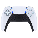 eXtremeRate Replacement D-pad R1 L1 R2 L2 Triggers Share Options Face Buttons, Celadon Green Full Set Buttons Compatible with ps5 Controller BDM-030/040/050 - Controller NOT Included - JPF1049G3