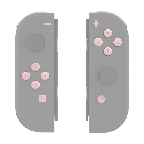 eXtremeRate Cherry Blossoms Pink Replacement ABXY Direction Keys SR SL L R ZR ZL Trigger Buttons Springs, Full Set Buttons Repair Kits with Tools for NS Switch JoyCon & OLED JoyCon - JoyCon Shell NOT Included - AJ206
