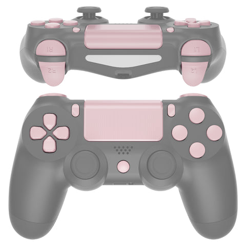 eXtremeRate Replacement D-pad R1 L1 R2 L2 Triggers Touchpad Action Home Share Options Buttons, Cherry Blossoms Full Set Buttons Repair Kits with Tool for PS4 Slim PS4 Pro CUH-ZCT2 Controller - SP4J0409