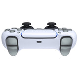 eXtremeRate Replacement D-pad R1 L1 R2 L2 Triggers Share Options Face Buttons, Metallic Steel Gray Full Set Buttons Compatible with ps5 Controller BDM-010 & BDM-020 - JPF1039G2