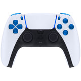 eXtremeRate Replacement D-pad R1 L1 R2 L2 Triggers Share Options Face Buttons, Clear Blue Full Set Buttons Compatible with ps5 Controller BDM-010 & BDM-020 - JPF3004G2