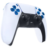 eXtremeRate Replacement D-pad R1 L1 R2 L2 Triggers Share Options Face Buttons, Clear Blue Full Set Buttons Compatible with ps5 Controller BDM-010 & BDM-020 - JPF3004G2