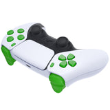 eXtremeRate Replacement D-pad R1 L1 R2 L2 Triggers Share Options Face Buttons, Green Full Set Buttons Compatible with ps5 Controller BDM-010 & BDM-020 - JPF1006G2