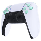 eXtremeRate Replacement D-pad R1 L1 R2 L2 Triggers Share Options Face Buttons, Metallic Vista Green Full Set Buttons Compatible with ps5 Controller BDM-010 & BDM-020 - JPF1044G2
