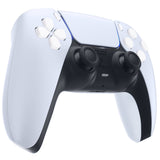 eXtremeRate Replacement D-pad R1 L1 R2 L2 Triggers Share Options Face Buttons, White Full Set Buttons Compatible with ps5 Controller BDM-010 & BDM-020 - JPF1008G2