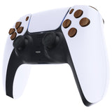 eXtremeRate Replacement D-pad R1 L1 R2 L2 Triggers Share Options Face Buttons, Wood Grain Full Set Buttons Compatible with ps5 Controller BDM-010 & BDM-020- JPF9001G2