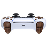 eXtremeRate Replacement D-pad R1 L1 R2 L2 Triggers Share Options Face Buttons, Wood Grain Full Set Buttons Compatible with ps5 Controller BDM-010 & BDM-020- JPF9001G2