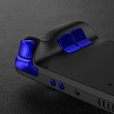 eXtremeRate Chrome Blue Replacement Full Set Buttons for Steam Deck LCD - JESDD004