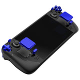 eXtremeRate Chrome Blue Replacement Full Set Buttons for Steam Deck LCD - JESDD004