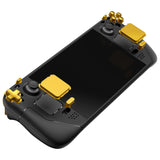 eXtremeRate Chrome Gold Replacement Full Set Buttons for Steam Deck LCD - JESDD001