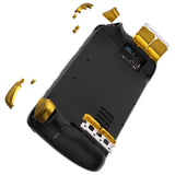 eXtremeRate Chrome Gold Replacement Full Set Buttons for Steam Deck LCD - JESDD001