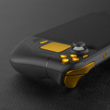 eXtremeRate Chrome Gold Replacement Full Set Buttons for Steam Deck LCD - JESDD001
