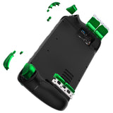 eXtremeRate Chrome Green Replacement Full Set Buttons for Steam Deck LCD - JESDD003