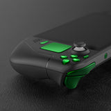 eXtremeRate Chrome Green Replacement Full Set Buttons for Steam Deck LCD - JESDD003