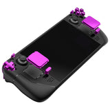 eXtremeRate Chrome Purple Replacement Full Set Buttons for Steam Deck LCD - JESDD002