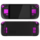 eXtremeRate Chrome Purple Replacement Full Set Buttons for Steam Deck LCD - JESDD002