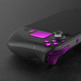 eXtremeRate Chrome Purple Replacement Full Set Buttons for Steam Deck LCD - JESDD002