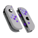 eXtremeRate Classics SNES Style Joycon Handheld Controller Housing with Full Set Buttons, DIY Replacement Shell Case for NS Switch JoyCon & OLED JoyCon - Console Shell NOT Included - CT105