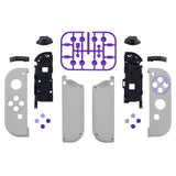 eXtremeRate Classics SNES Style Joycon Handheld Controller Housing with Full Set Buttons, DIY Replacement Shell Case for NS Switch JoyCon & OLED JoyCon - Console Shell NOT Included - CT105