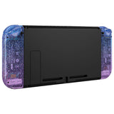 eXtremeRate Glitter Gradient Translucent Bluebell Joycon Handheld Controller Housing with Full Set Buttons, DIY Replacement Shell Case for NS Switch JoyCon & OLED JoyCon - Console Shell NOT Included - CP341