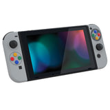 eXtremeRate Back Plate for Nintendo Switch Console, NS Joycon Handheld Controller Housing with Buttons, DIY Replacement Shell for Nintendo Switch - SFC SNES Classic EU - QT118