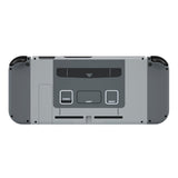 eXtremeRate Back Plate for Nintendo Switch Console, NS Joycon Handheld Controller Housing with Buttons, DIY Replacement Shell for Nintendo Switch - SFC SNES Classic EU - QT118