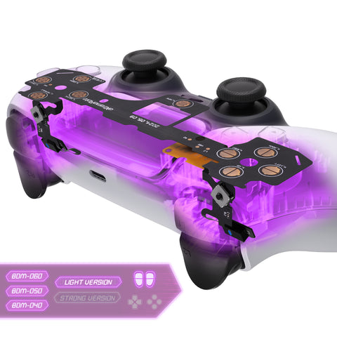 eXtremeRate Micro Switch - Light Version Tactile Clicky Hair Trigger Kit V2 for PS5 Controller BDM-040/050/060 Shoulder Buttons, Ergonomic Micro Switches L2 R2 Tactile L1 R1 Mouse Click Kit for PS5 Controller - PFMD016V2