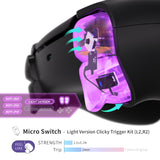 eXtremeRate Micro Switch - Light Version Tactile Clicky Hair Trigger Kit V2 for PS5 Controller BDM-040/050/060 Shoulder Buttons, Ergonomic Micro Switches L2 R2 Tactile L1 R1 Mouse Click Kit for PS5 Controller - PFMD016V2