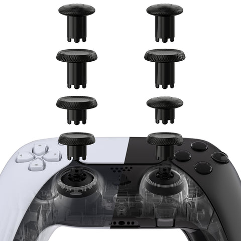 eXtremeRate ThumbsGear V3 Interchangeable Ergonomic Thumbsticks for PS5 Edge & PS5 & PS4 Controller - Black - NNFPFM001