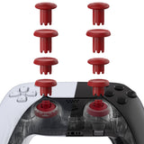 eXtremeRate ThumbsGear V3 Interchangeable Ergonomic Thumbsticks for PS5 Edge & PS5 & PS4 Controller - Carmine Red - NNFPFM004
