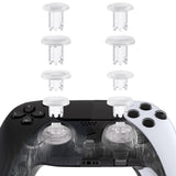 eXtremeRate ThumbsGear V3 Interchangeable Ergonomic Thumbsticks for PS5 Edge & PS5 & PS4 Controller - Clear - NNFPFM003