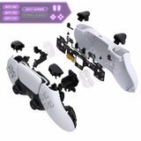 eXtremeRate Light Version Whole Clicky Kit V2 for PS5 Controller BDM-040/050/060 Shoulder Face Buttons, Micro Switch L2R2 Clicky Hair Trigger Kit and Tactile L1R1 Face Buttons Mouse Click for PS5 Controller - PFMD018V2