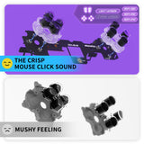 eXtremeRate Light Version Whole Clicky Kit V2 for PS5 Controller BDM-040/050/060 Shoulder Face Buttons, Micro Switch L2R2 Clicky Hair Trigger Kit and Tactile L1R1 Face Buttons Mouse Click for PS5 Controller - PFMD018V2
