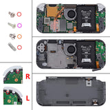 eXtremeRate White Replacement ABXY Home Capture Plus Minus Keys Dpad L R ZL ZR Trigger for NS Switch Lite, Full Set Buttons Repair Kits with Tools for NS Switch Lite - HL508