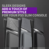 eXtremeRate eXcover Replacement Top Bottom Cover Side Panel with Cooling Vent for PS5 Slim Disc Edition Console - New Hope Gray - APSPFM003