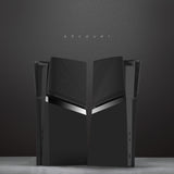 eXtremeRate eXcover Replacement Top Bottom Cover Side Panel with Cooling Vent for PS5 Slim Digital Edition Console - Black - SWRPFM001