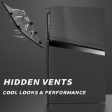 eXtremeRate eXcover Replacement Top Bottom Cover Side Panel with Cooling Vent for PS5 Slim Digital Edition Console - Black - SWRPFM001